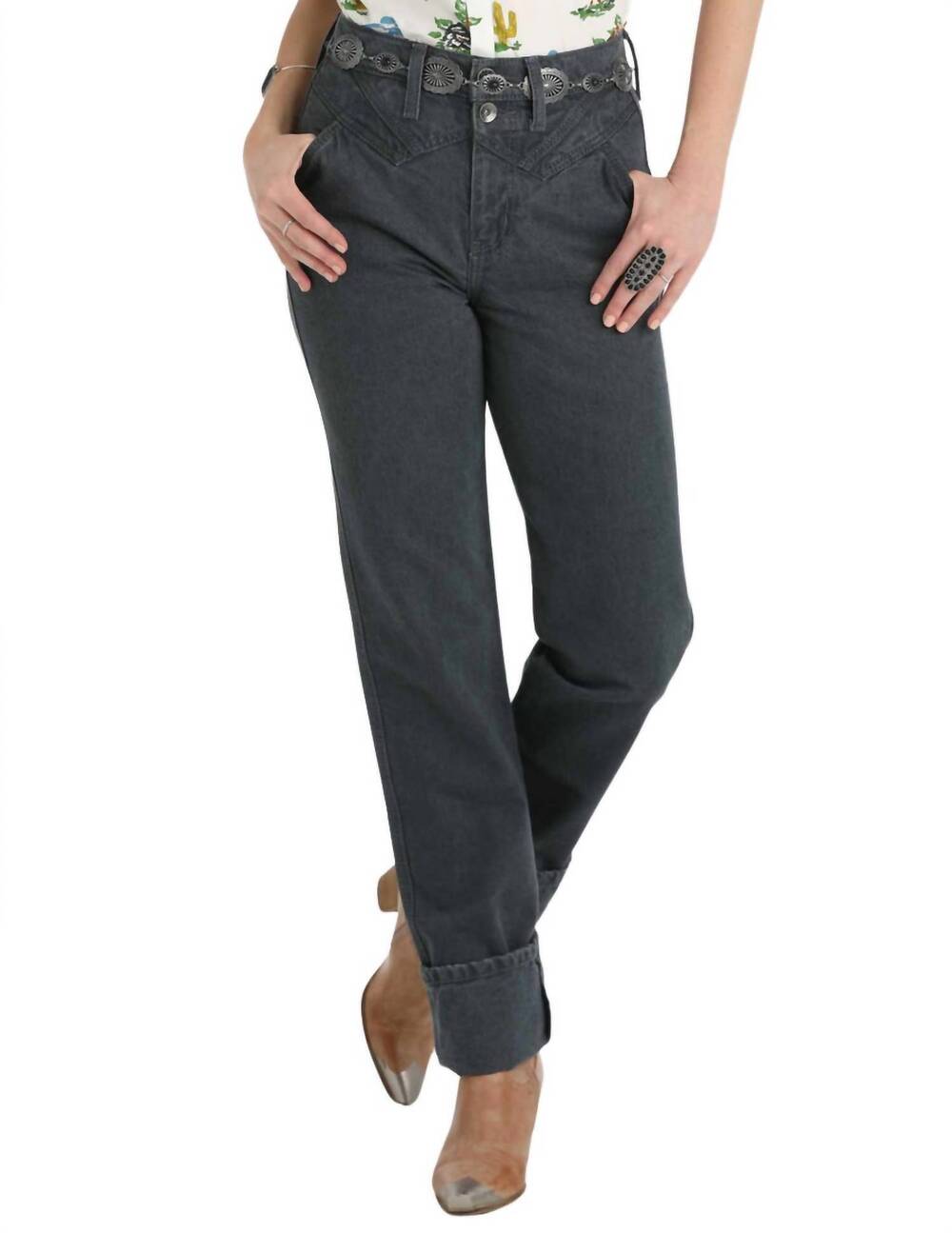 NEW CINCH quinn bareback jean in gray